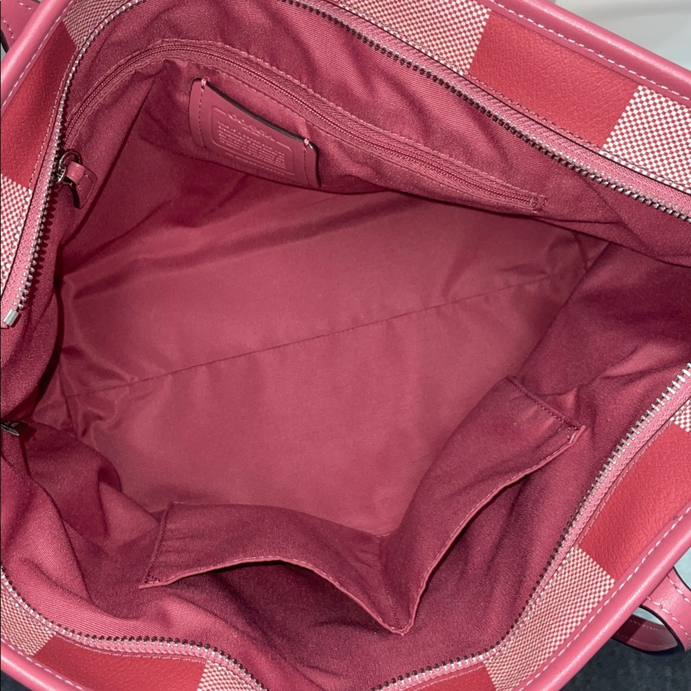 Coach ‘City’ Buffalo Plaid Print Zip Tote - Picture 7 of 10